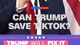 Can trump save tiktok??#tiktok