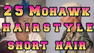 Mohawk Hairstyle for Black Women With Short Hair