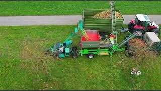 Eigenbau Obst-Sortieranlage Spezialausführung im Einsatz