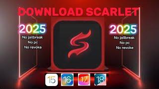 New Method to install Scarlet | ios 15 - ios 18) | Install Scarlet Without Revoke and No Pc