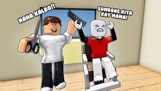 KINALBO ako ng Barbero!! (Escape Evil BarberShop) || Roblox Tagalog