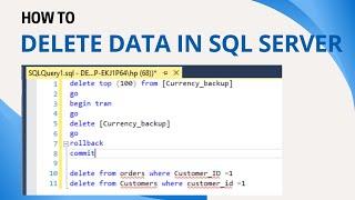 34 How do I DELETE data from SQL table