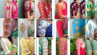 latest model blouse sleeves designs/boutique style blouse sleeve designs/ blouse sleeve collection 