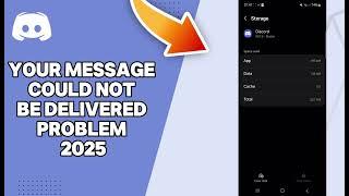 HOW TO FIX DISCORD YOUR MESSAGE COULD NOT BE DELIVERED PROBLEM 2025