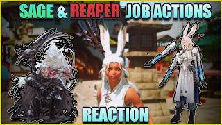 FFXIV Sage and Reaper Reaction! Job Actions Are Gorgeous!!