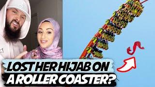 Lost her hijab on a ROLLER COASTER?