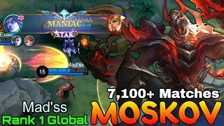 MANIAC! Late Game Carry Moskov 7,100+ Matches - Top 1 Global Moskov by Mad'ss - Mobile Legends