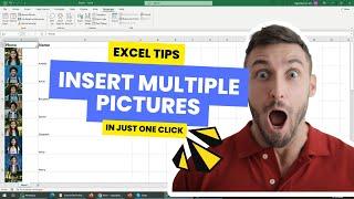[Excel] How to QUICKLY Insert Multiple Pictures in Each Column with Names - Using VBA