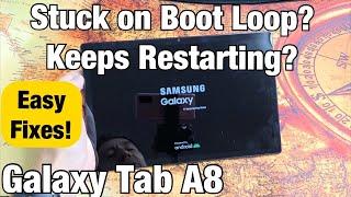 Galaxy Tab A8: Constantly Restarting? Stuck in Boot Loop? Easy Fixes!