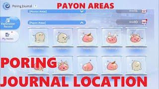 Poring Journal Location at Payon Areas | Ragnarok Origin Global