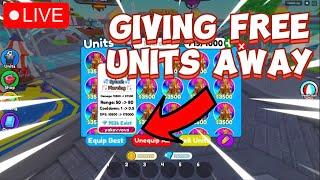 LIVE GIVING FREE UNITS AWAY IN PARTNER EXPIREMENT (Toilet tower defense)