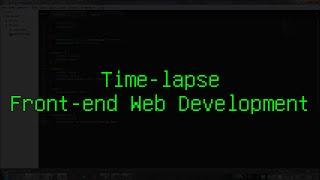 Time-lapse  - Front-end Web Development