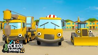 Construction Site Song - Singalong Time!｜Gecko's Garage Songs｜Kids Songs｜Trucks for Kids