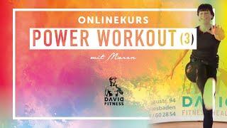 Power Workout Teil 3 mit Maren -David Fitness Onlinekurse für Zuhause!