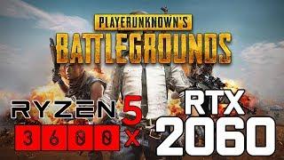 PUBG on Ryzen 5 3600x + RTX 2060 1080p benchmarks!