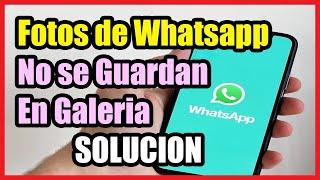 Las Fotos de Whatsapp no se Guardan en la Galeria I Solucion 2024