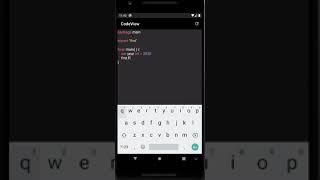 Android CodeView Library - GoLang Example