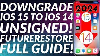 How to Downgrade iOS 15 to 14 unsigned | FutureRestore iOS 15 to iOS 14 unsigned iOS versions 2024