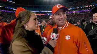 'We thought the door was closed' - Dabo Swinney reacts to Clemson winning the ACC | ESPN CFB