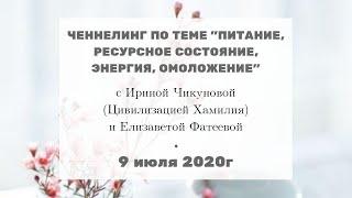 Ченнелинг 2020 | Ирина Чикунова "Питание и ресурсное состояние, энергия и омоложение"| 9.07. #205