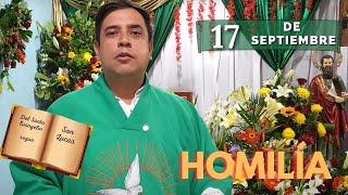 EVANGELIO DE HOY martes 17 de septiembre del 2024 - Padre Arturo Cornejo