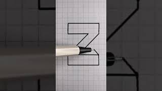 Dibujo Letra Z  3D