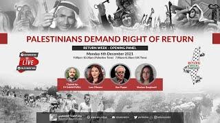 Opening Panel: Palestinians Demand Right of Return - Return Week 2021