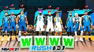 FIRST EVER DF 3V3 RUSH ROYALE RACE! Which DF fantasy team can win 3v3 RUSH 1st in NBA2K21?
