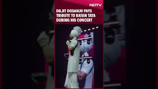 Ratan Tata News | Diljit Dosanjh Pays Tribute To Ratan Tata During His Concert In Germany