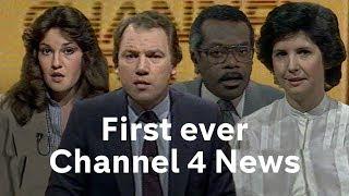 Channel 4 News’ first ever transmission from 1982