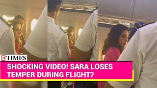 Sara Gets Angry At Air Hostess | Viral Flight Incident Sparks Online Buzz | Watch Video