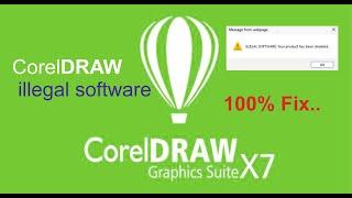 ILLEGAL SOFTWARE your product has been disabled