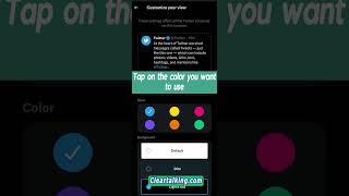 How to Change Color Theme of Twitter Profile? #twitter #profile #theme