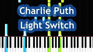 Charlie Puth - Light Switch Piano Tutorial