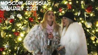 Moscow (Russia): happy Russian girls - New Year 2021/Moscow never sleeps/ city walk/ close-ups