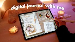 ASMR Digital journal with me on iPad | Light Academia edition 🪞