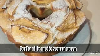 Torta alle mele senza uova