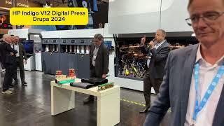 HP Indigo V12 Digital Press demonstration at Drupa 2024