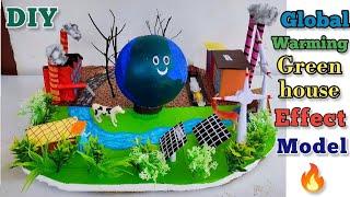 Global Warming and Green House Effect Working Model // Science Project for Global Warming// diy