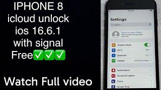 iPhone 8 iCloud Bypass with Signal Free | Easy & Working Method 2024 #icloudbypassfull #iphone #view