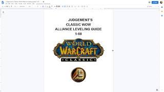Judgement's Classic WoW Alliance Leveling Guide