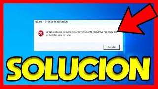 LA APLICACION NO SE PUDO INICIAR CORRECTAMENTE 0XC00007B