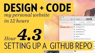 Design + Code – Hour 4.3: Setting up a Github Repo