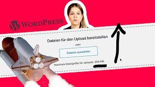 WordPress Upload Limit erhöhen  endlich große Dateien hochladen