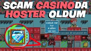 SCAM CASİNO' DA HOSTER OLDUM! (CASİNO TROLL!)  Growtopia Türkçe