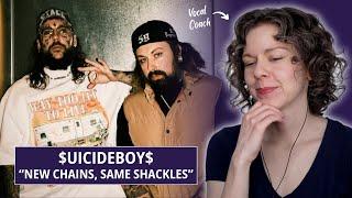 Vocal coach reacts to $UICIDEBOY$ for the first time - "New Chains, Same Shackles"