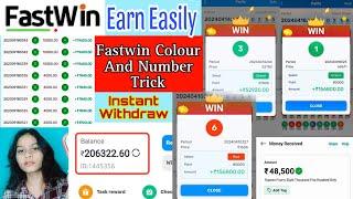 FastWin Colour and Number Trick with instant withdrawal Earn Real money easily with FastWin Colour