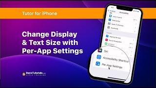 Change Display & Text Size with Per-App Settings on the iPhone