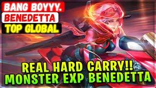 Real Hard Carry!! Monster Exp Benedetta [ Top Global Benedetta ] Bang Boyyy. - Mobile Legends Build