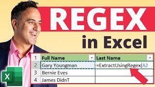 Match a Pattern with Regex Data Analysis in Microsoft Excel